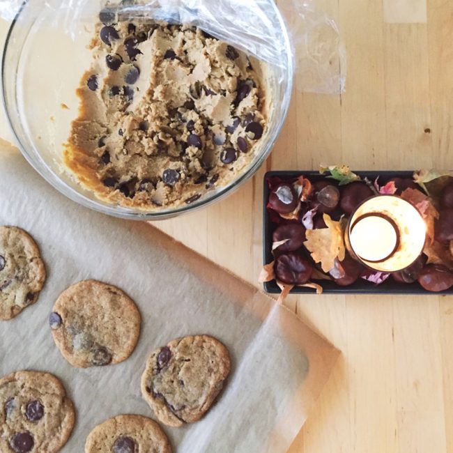 vegan chocolate chip cookie dough