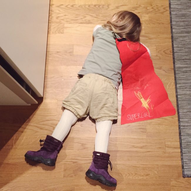 Even supergirls need naps